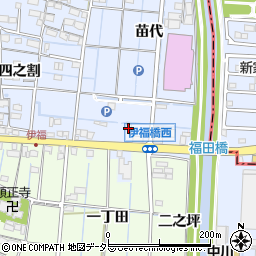 愛知県あま市七宝町伊福鍛治屋前周辺の地図