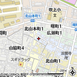 愛知県名古屋市昭和区雪見町1丁目2-3周辺の地図