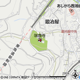 瑞應寺周辺の地図