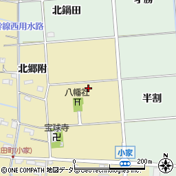 愛知県愛西市立田町南鍋田周辺の地図