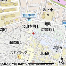 愛知県名古屋市昭和区雪見町1丁目2周辺の地図