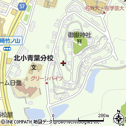 愛知県日進市岩崎町竹ノ山周辺の地図
