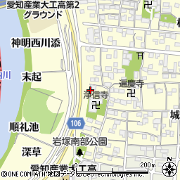 愛知県名古屋市中村区岩塚町郷中19周辺の地図