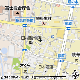 静岡県富士市蓼原71-6周辺の地図