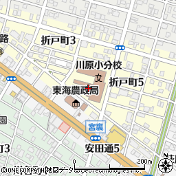 名古屋市役所　子ども青少年局児童福祉センター・中央児童相談所時間外くすのき学園周辺の地図