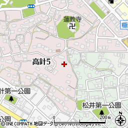 愛知県名古屋市名東区高針5丁目1117周辺の地図