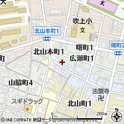 愛知県名古屋市昭和区雪見町1丁目3-4周辺の地図