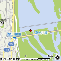 富士川橋周辺の地図