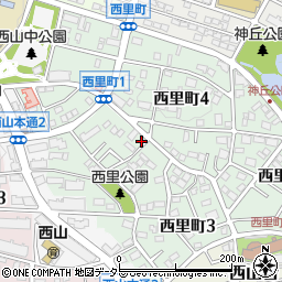 愛知県名古屋市名東区西里町2丁目50周辺の地図