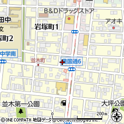 愛知県名古屋市中村区岩塚町1丁目21周辺の地図