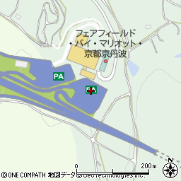 京都縦貫自動車道　京丹波ＰＡ上り周辺の地図