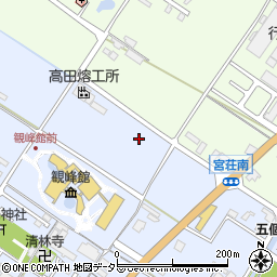 滋賀県東近江市五個荘竜田町周辺の地図