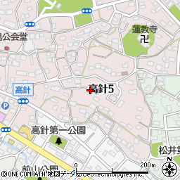 愛知県名古屋市名東区高針5丁目809周辺の地図