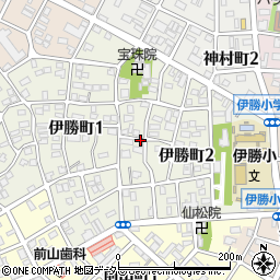 愛知県名古屋市昭和区伊勝町周辺の地図