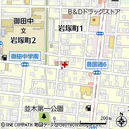 愛知県名古屋市中村区岩塚町1丁目30周辺の地図