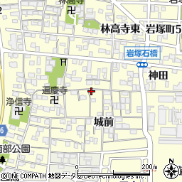 愛知県名古屋市中村区岩塚町城前28-1周辺の地図
