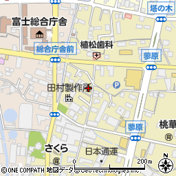 静岡県富士市蓼原71周辺の地図