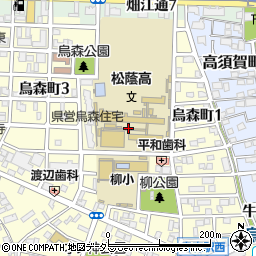 愛知県名古屋市中村区烏森町2丁目周辺の地図