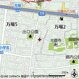 愛知県名古屋市中川区万場2丁目周辺の地図