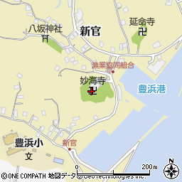 妙海寺周辺の地図