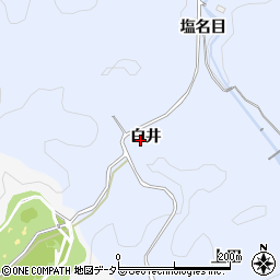 愛知県豊田市大河原町白井周辺の地図