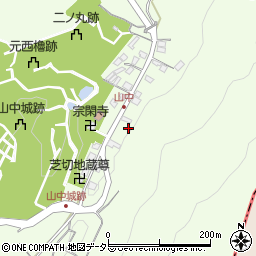 静岡県三島市山中新田周辺の地図