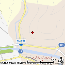 京都府南丹市日吉町中（小道津）周辺の地図