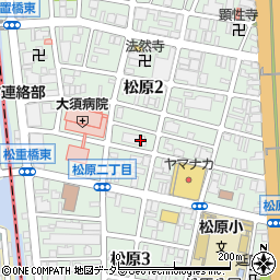 愛知県名古屋市中区松原周辺の地図