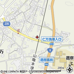 島根県大田市仁摩町仁万明神1413周辺の地図