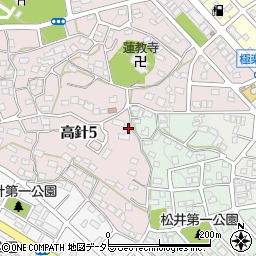 愛知県名古屋市名東区高針5丁目1113周辺の地図