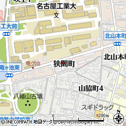 愛知県名古屋市昭和区狭間町19周辺の地図