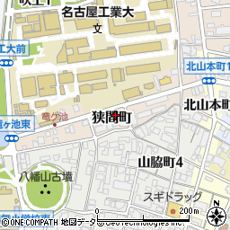 愛知県名古屋市昭和区狭間町21周辺の地図