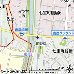 愛知県あま市七宝町鷹居堂後周辺の地図