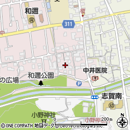 滋賀県大津市和邇中74周辺の地図