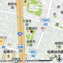 日置神社周辺の地図