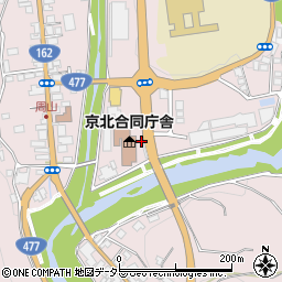 京都府京都市右京区京北周山町下寺田4周辺の地図