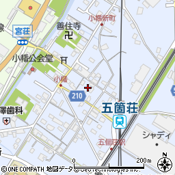 滋賀県東近江市五個荘小幡町588周辺の地図