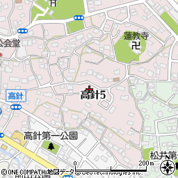 愛知県名古屋市名東区高針5丁目607周辺の地図