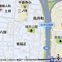 愛知県名古屋市中川区島井町周辺の地図