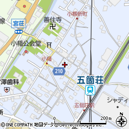 滋賀県東近江市五個荘小幡町587周辺の地図