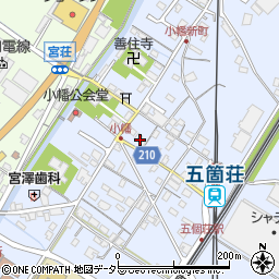 滋賀県東近江市五個荘小幡町596周辺の地図