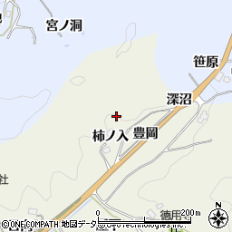 愛知県豊田市富岡町柿ノ入周辺の地図