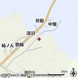愛知県豊田市富岡町花ノ木周辺の地図