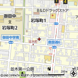 愛知県名古屋市中村区岩塚町1丁目42周辺の地図