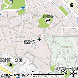 愛知県名古屋市名東区高針5丁目1106周辺の地図