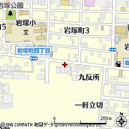 愛知県名古屋市中村区岩塚町竜子田周辺の地図