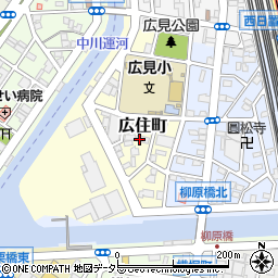 愛知県名古屋市中川区広住町周辺の地図