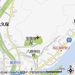 愛知県豊田市西広瀬町周辺の地図
