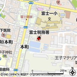富士税務署周辺の地図