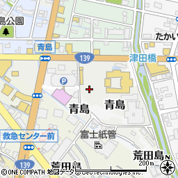 静岡県富士市青島周辺の地図